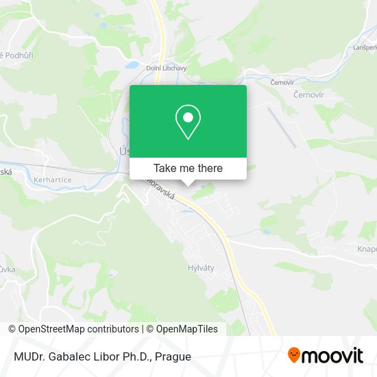 Карта MUDr. Gabalec Libor Ph.D.