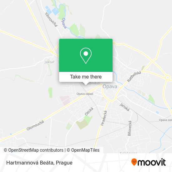 Карта Hartmannová Beáta