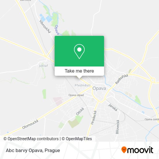 Карта Abc barvy Opava