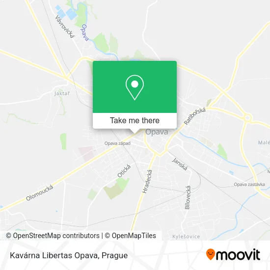 Карта Kavárna Libertas Opava