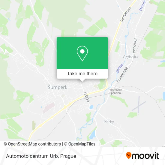 Карта Automoto centrum Urb