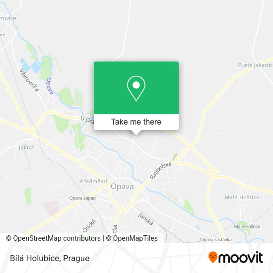 Карта Bílá Holubice