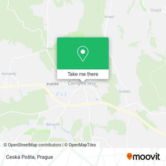 Карта Ceská Pošta