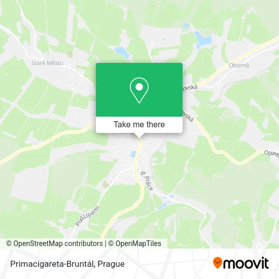 Карта Primacigareta-Bruntál