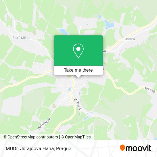 Карта MUDr. Jurajdová Hana