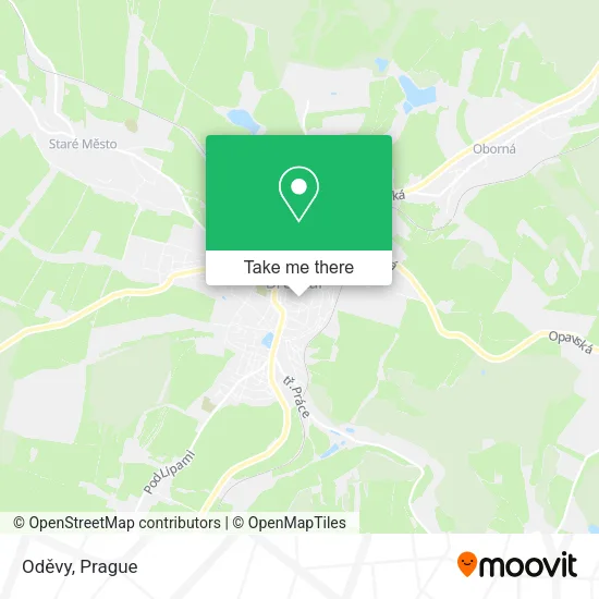 Карта Oděvy