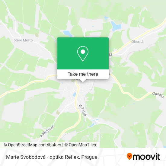 Карта Marie Svobodová - optika Reflex
