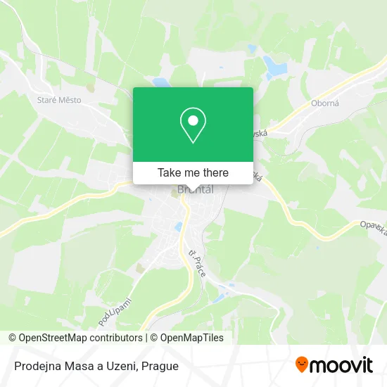 Карта Prodejna Masa a Uzeni