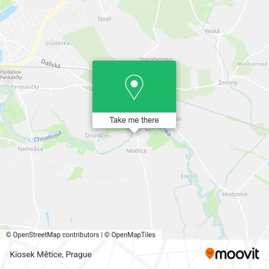 Карта Kiosek Mětice