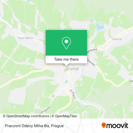 Карта Pracovni Odevy Miha-Ba