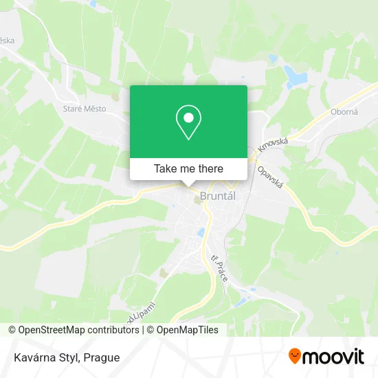 Карта Kavárna Styl