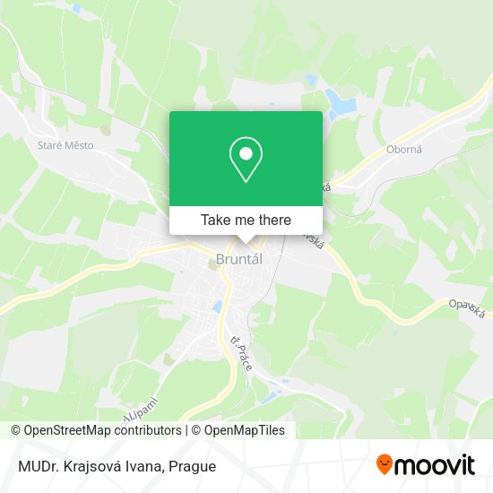Карта MUDr. Krajsová Ivana