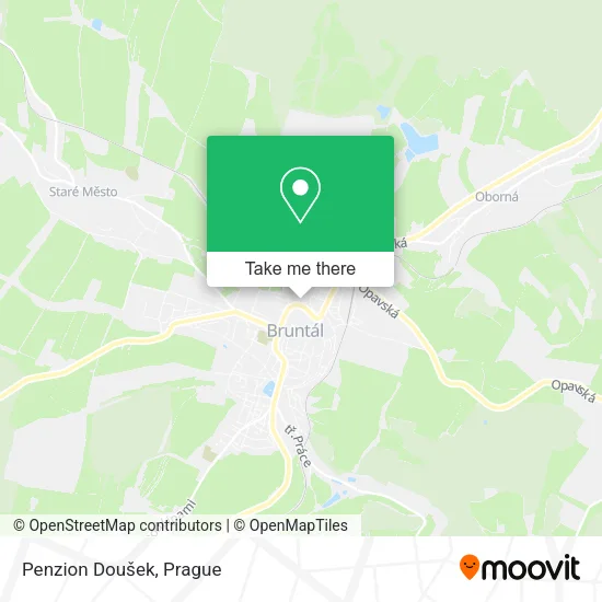 Карта Penzion Doušek