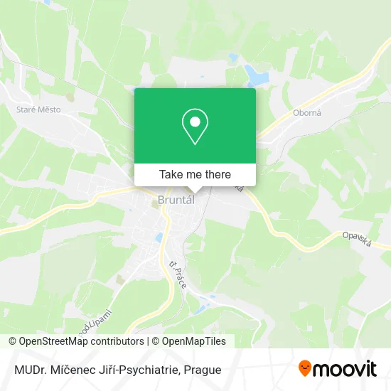 MUDr. Míčenec Jiří-Psychiatrie map