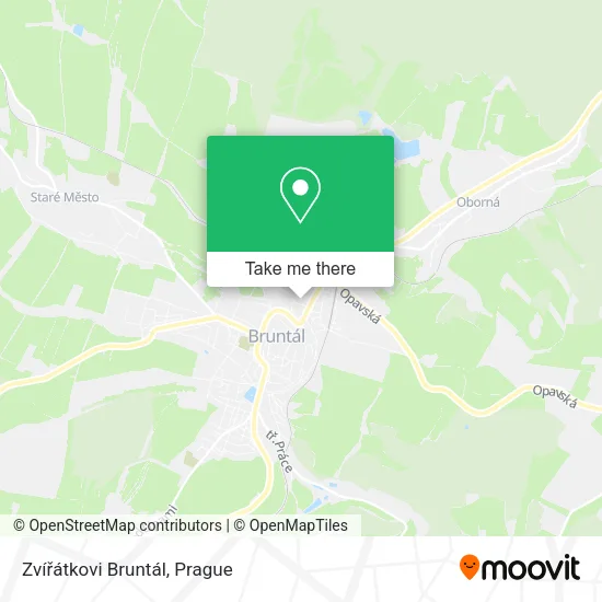 Карта Zvířátkovi Bruntál