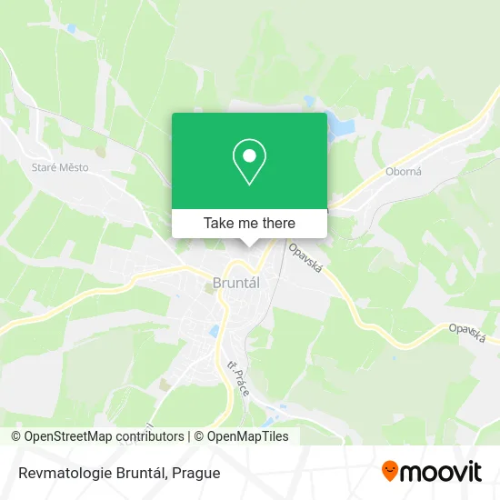 Карта Revmatologie Bruntál