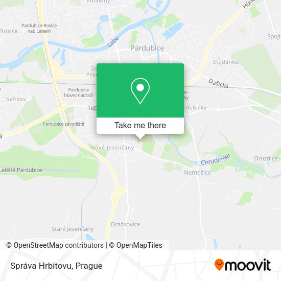 Карта Správa Hrbitovu