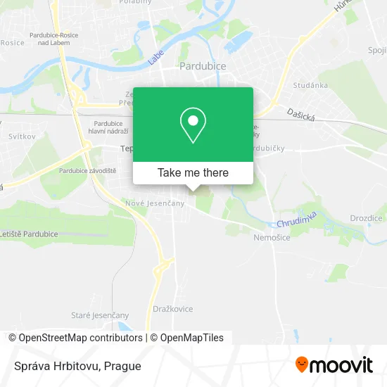 Карта Správa Hrbitovu