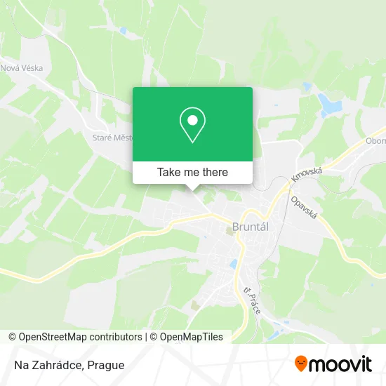 Карта Na Zahrádce