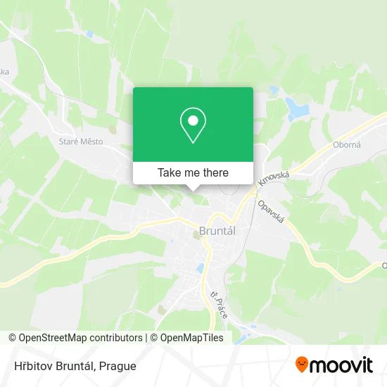 Карта Hřbitov Bruntál