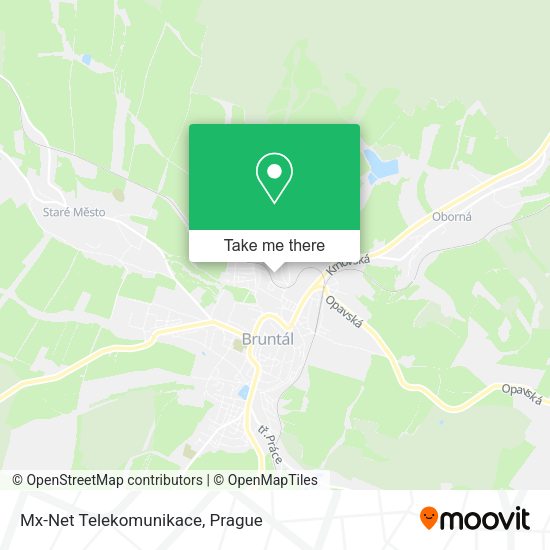 Карта Mx-Net Telekomunikace