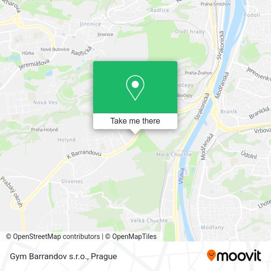Карта Gym Barrandov s.r.o.