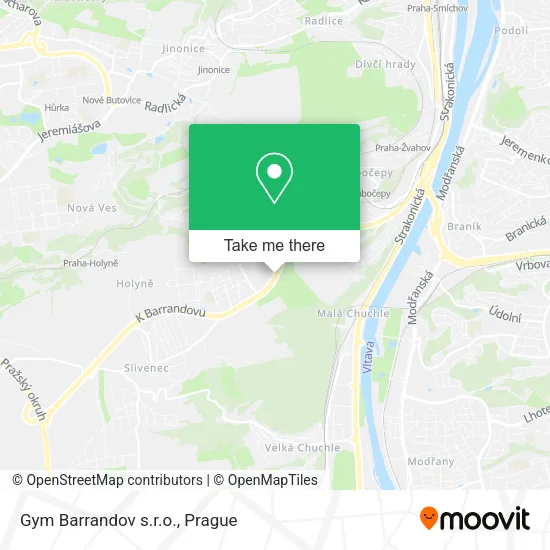 Карта Gym Barrandov s.r.o.