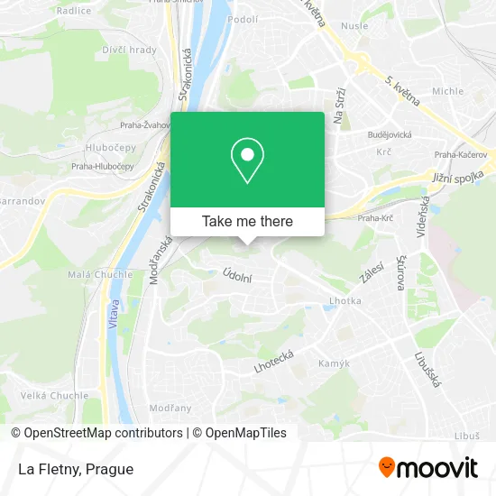 La Fletny map