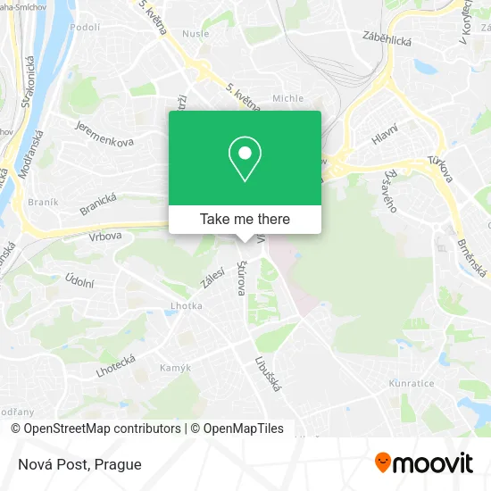 Карта Nová Post