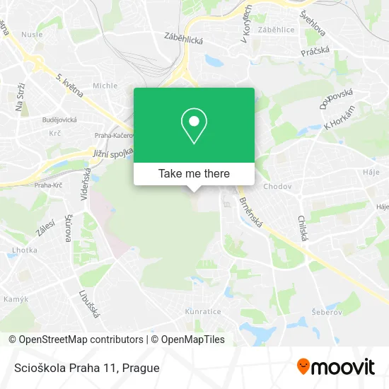 Карта Scioškola Praha 11
