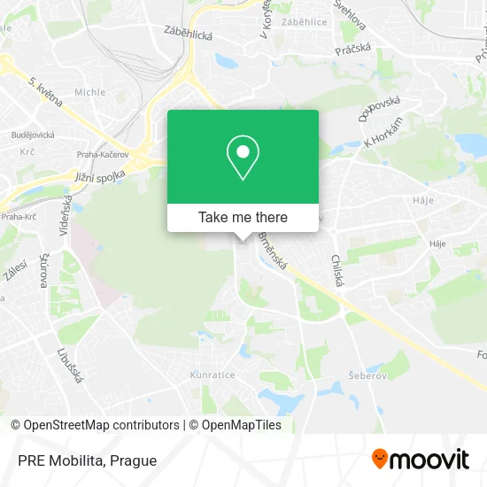 Карта PRE Mobilita