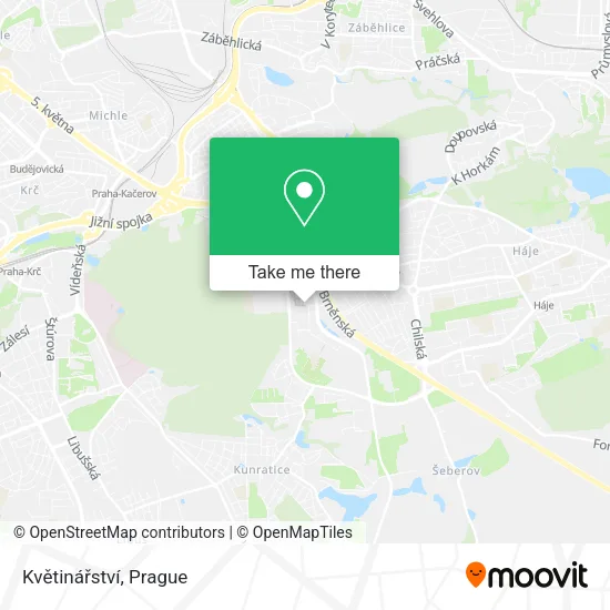 Květinářství map