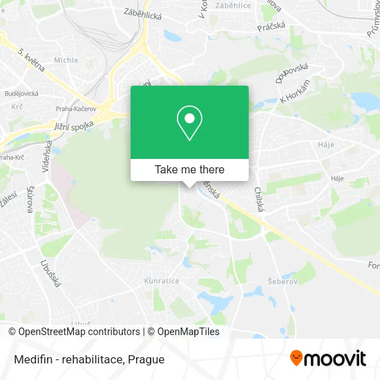 Карта Medifin - rehabilitace