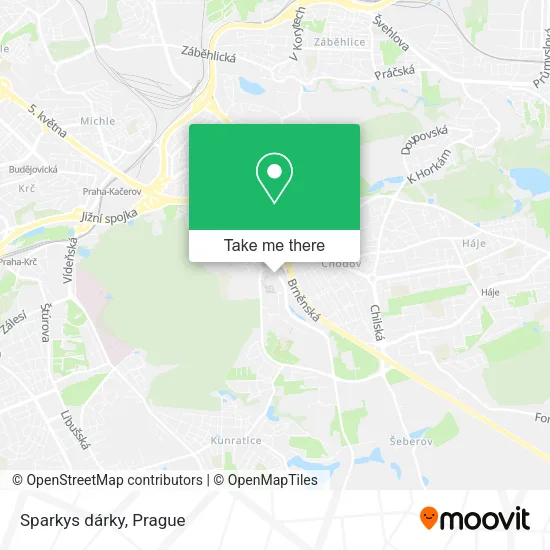 Карта Sparkys dárky