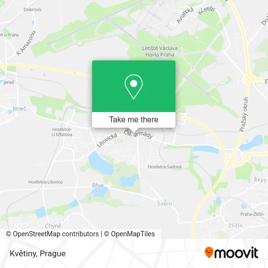 Květiny map