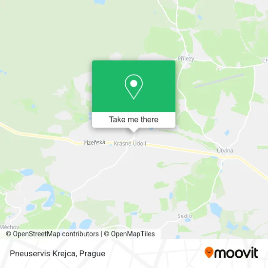 Pneuservis Krejca map