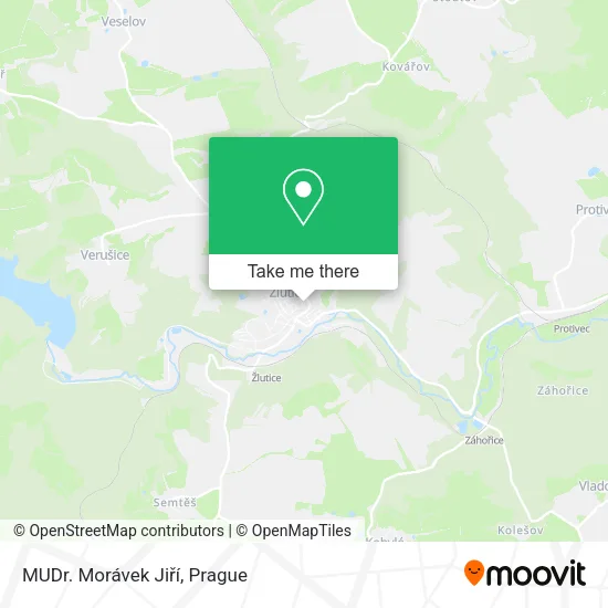 Карта MUDr. Morávek Jiří