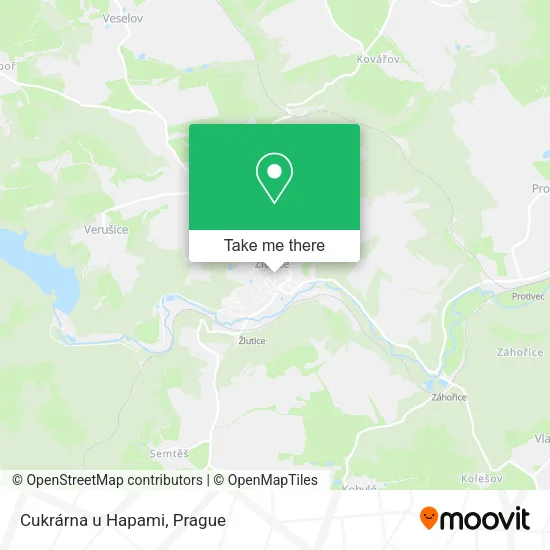 Карта Cukrárna u Hapami