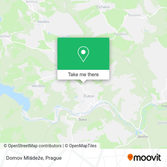 Карта Domov Mládeže