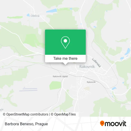 Barbora Beneso map