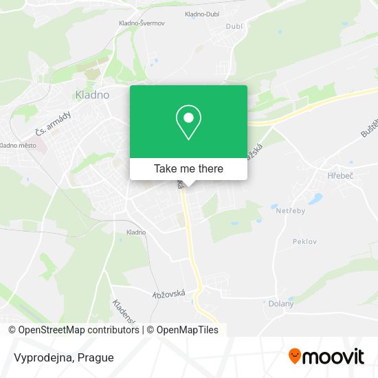 Карта Vyprodejna