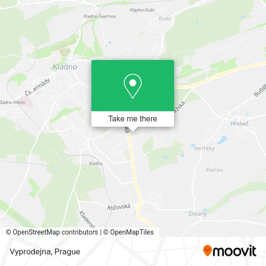 Карта Vyprodejna