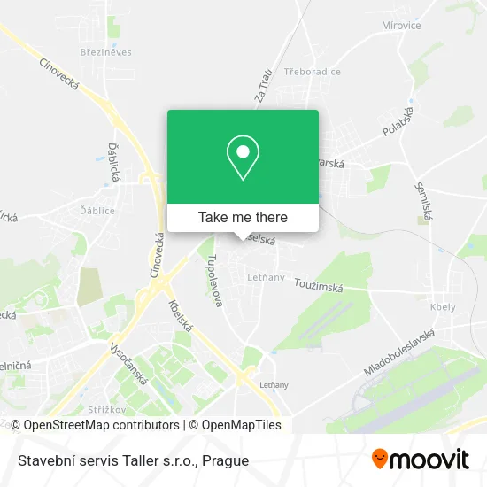 Карта Stavební servis Taller s.r.o.