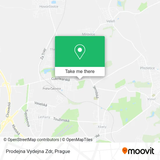 Карта Prodejna Vydejna Zdr