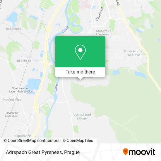 Карта Adrspach Great Pyrenees