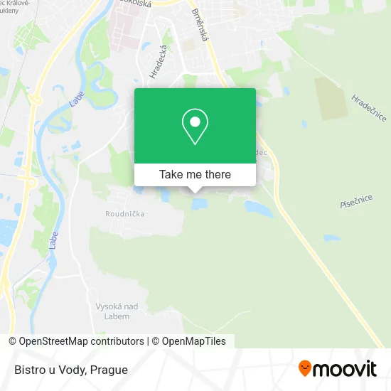 Карта Bistro u Vody