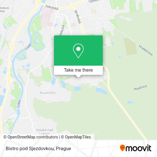 Карта Bistro pod Sjezdovkou
