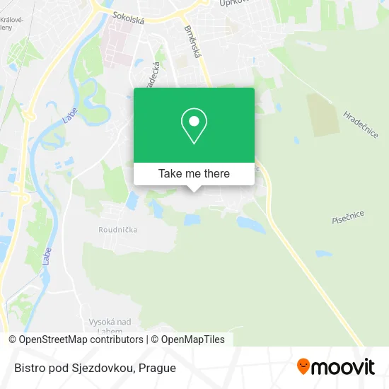 Карта Bistro pod Sjezdovkou