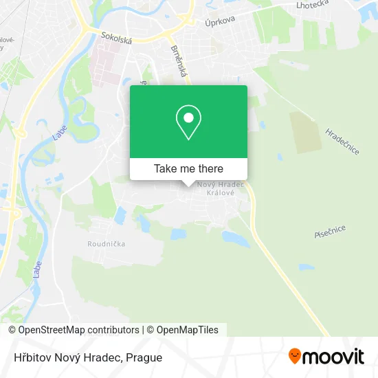 Карта Hřbitov Nový Hradec