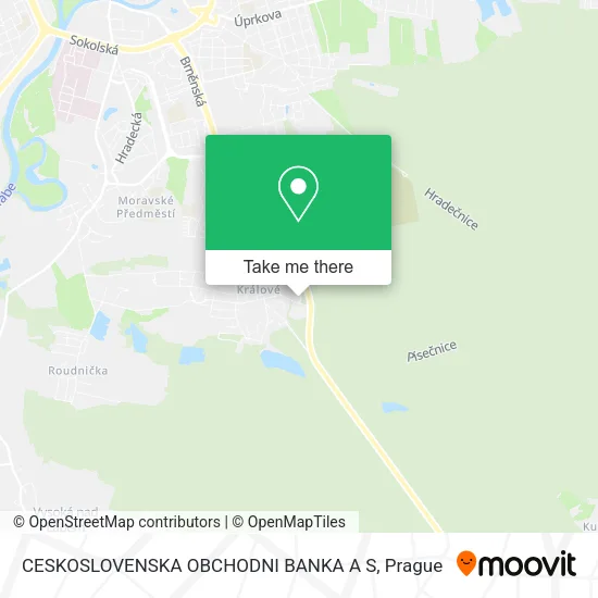 Карта CESKOSLOVENSKA OBCHODNI BANKA A S